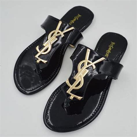 flat ysl|ysl slides women.